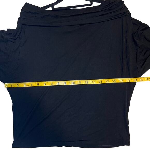 Express Off The Shoulder Top Black Size Xs Stretchy Lightweight Classic Soft - Picture 8 of 8